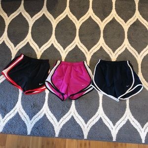 3 pairs XS Nike Tempo Shorts